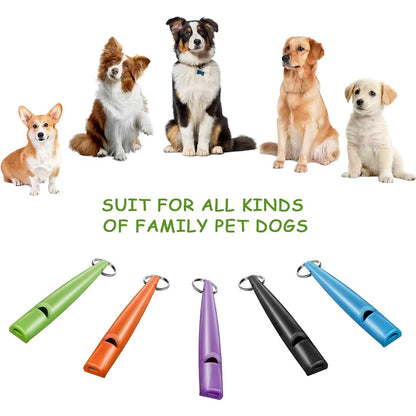 Dog Whistle with Lanyards, Ultrasonic Dog Whistles to Stop Barking, High Pitch Frequency Silent Whistles for Dog Training